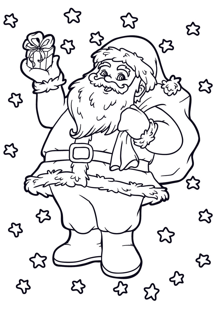 Colour-me-in Christmas Cards (x5) *Pick Up Only*